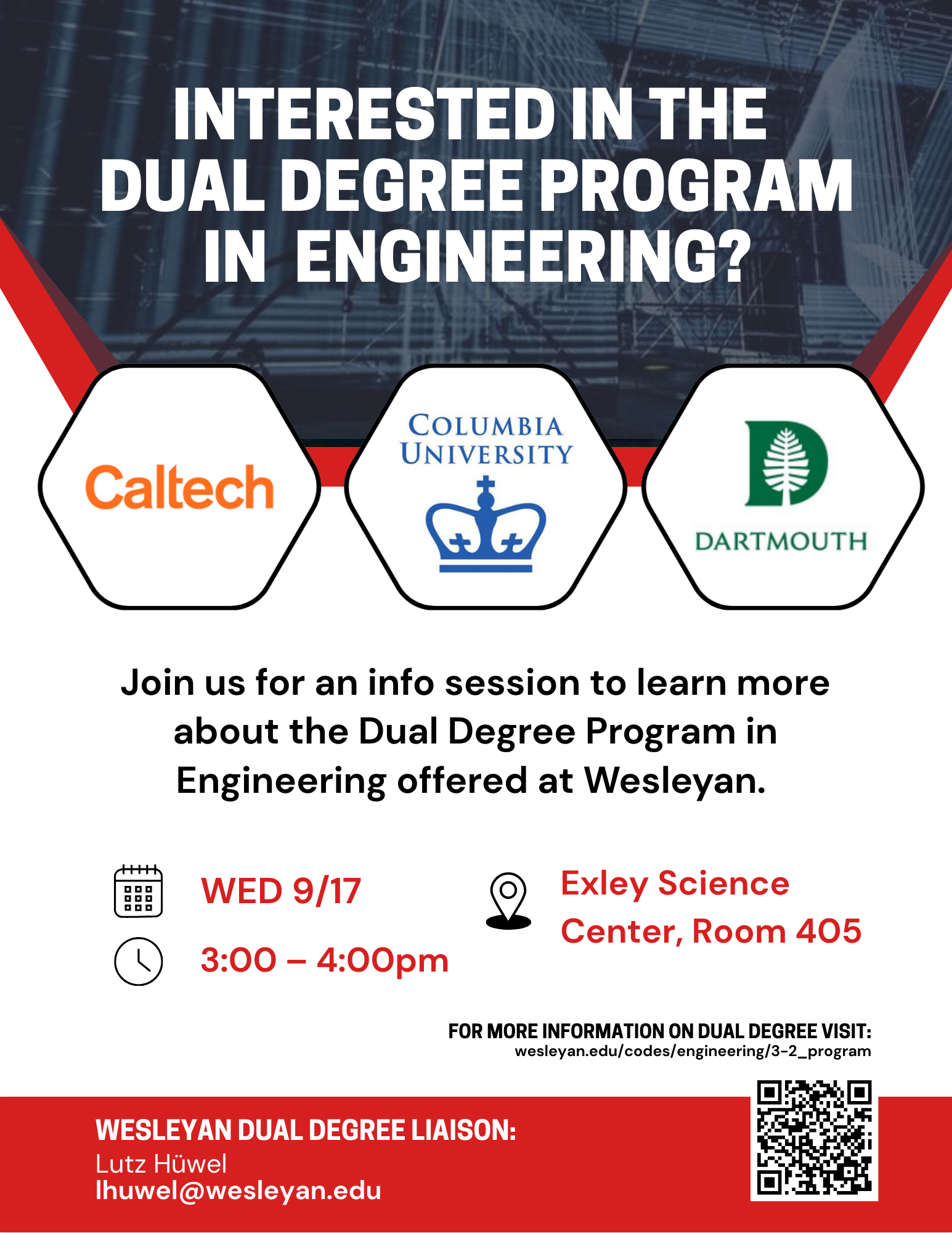 Dual Degree Meeting September 17, 2025